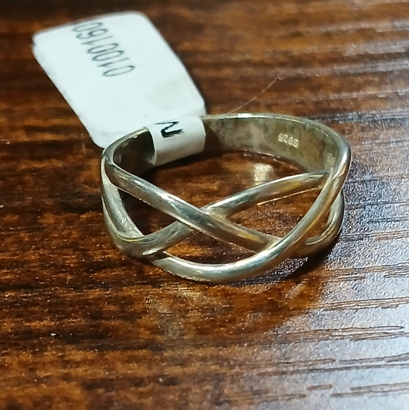 Unknown Jewelry - 3 Strand Weave 925 Sterling Silver Ring💎